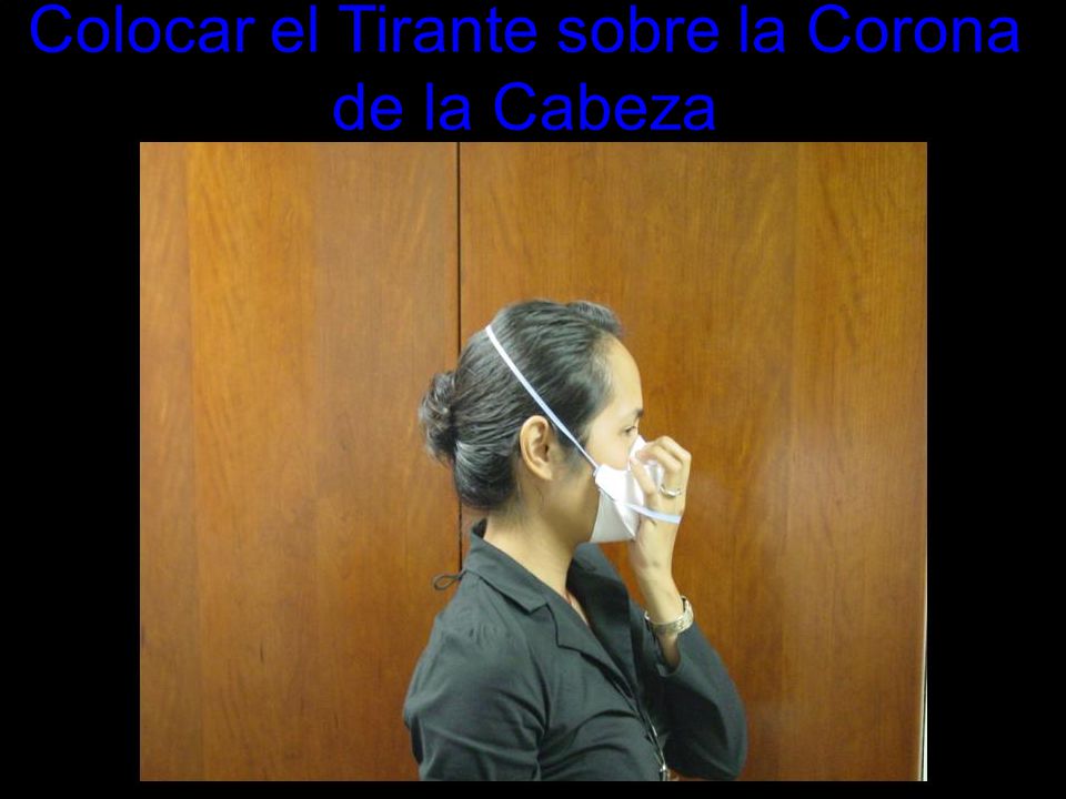 Colocar el Tirante sobre la Corona de la Cabeza