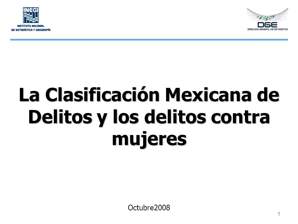 La Clasificación Mexicana de Delitos y los delitos contra mujeres