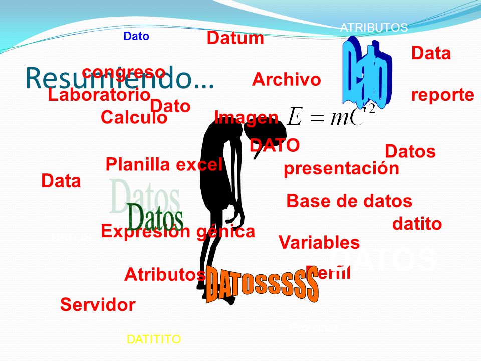 Resumiendo… DATOSSSSS reporte Dato datito Datum Data Planilla excel