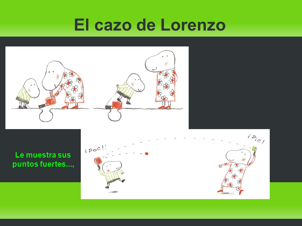 Le muestra sus puntos fuertes...,