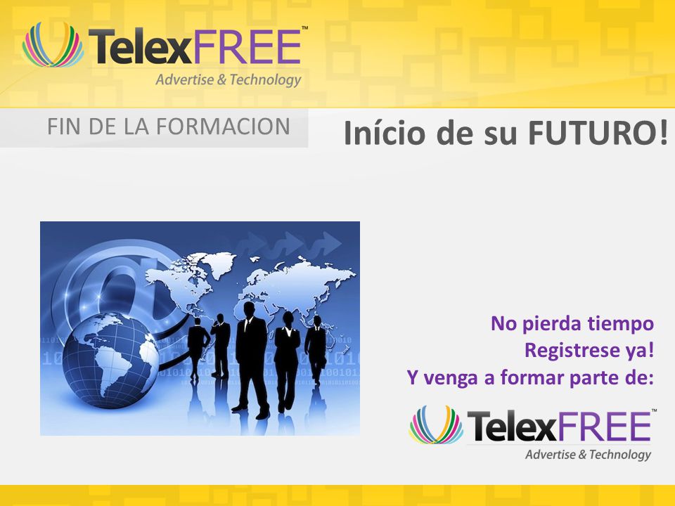 Início de su FUTURO! FIN DE LA FORMACION No pierda tiempo