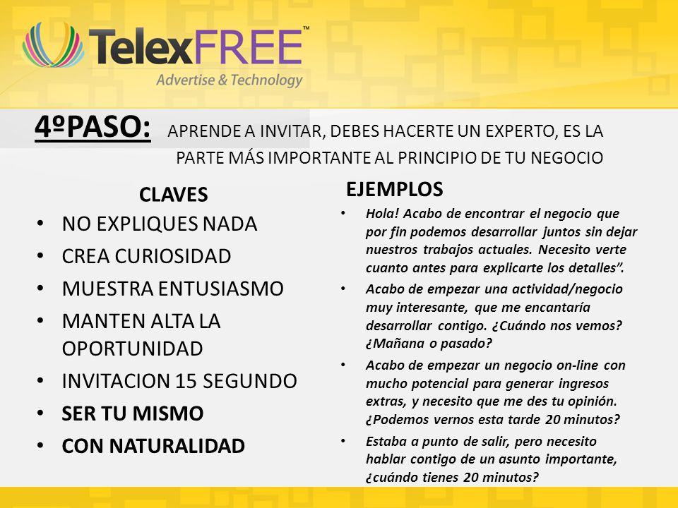 4ºPASO: APRENDE A INVITAR, DEBES HACERTE UN EXPERTO, ES LA PARTE MÁS IMPORTANTE AL PRINCIPIO DE TU NEGOCIO