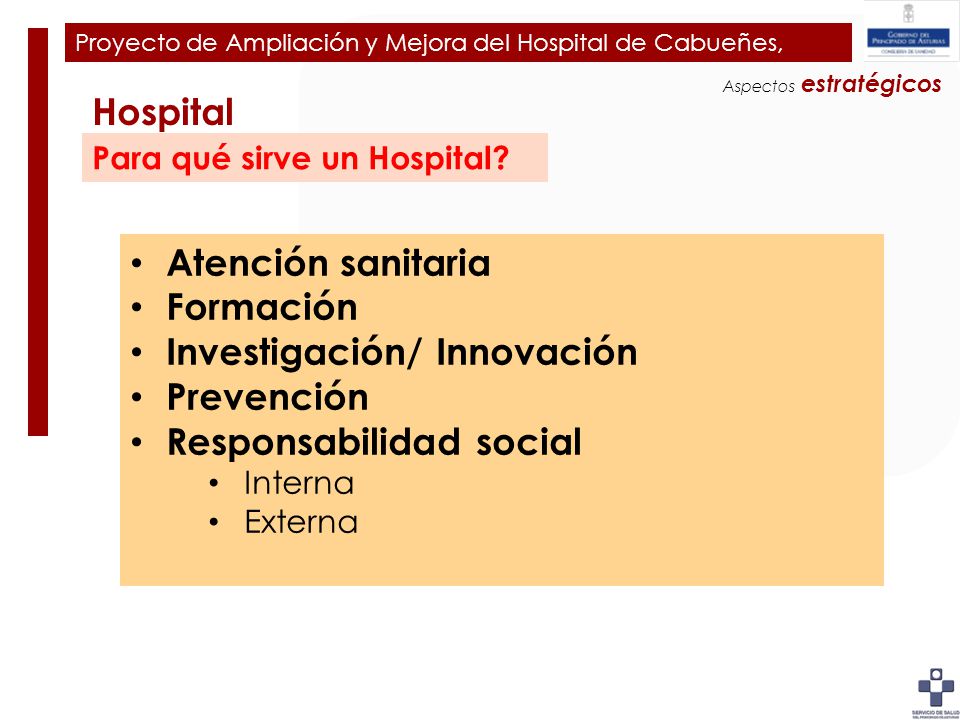 Plan de Ampliación y Mejora del Hospital de Cabueñes