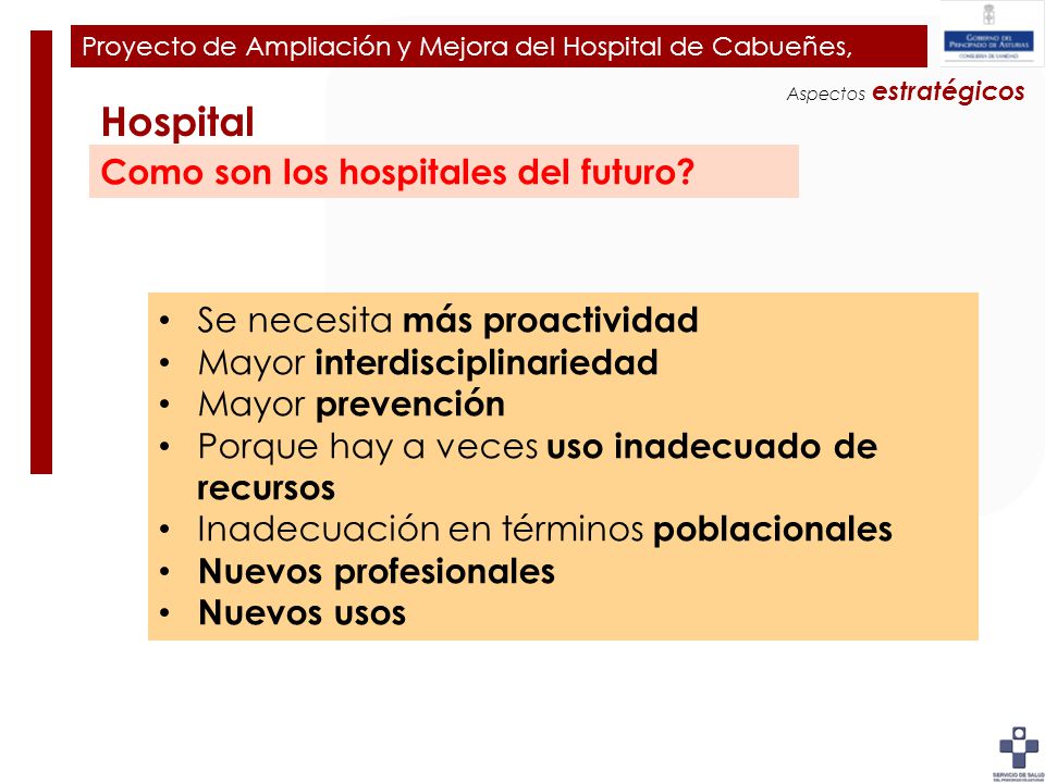 Plan de Ampliación y Mejora del Hospital de Cabueñes