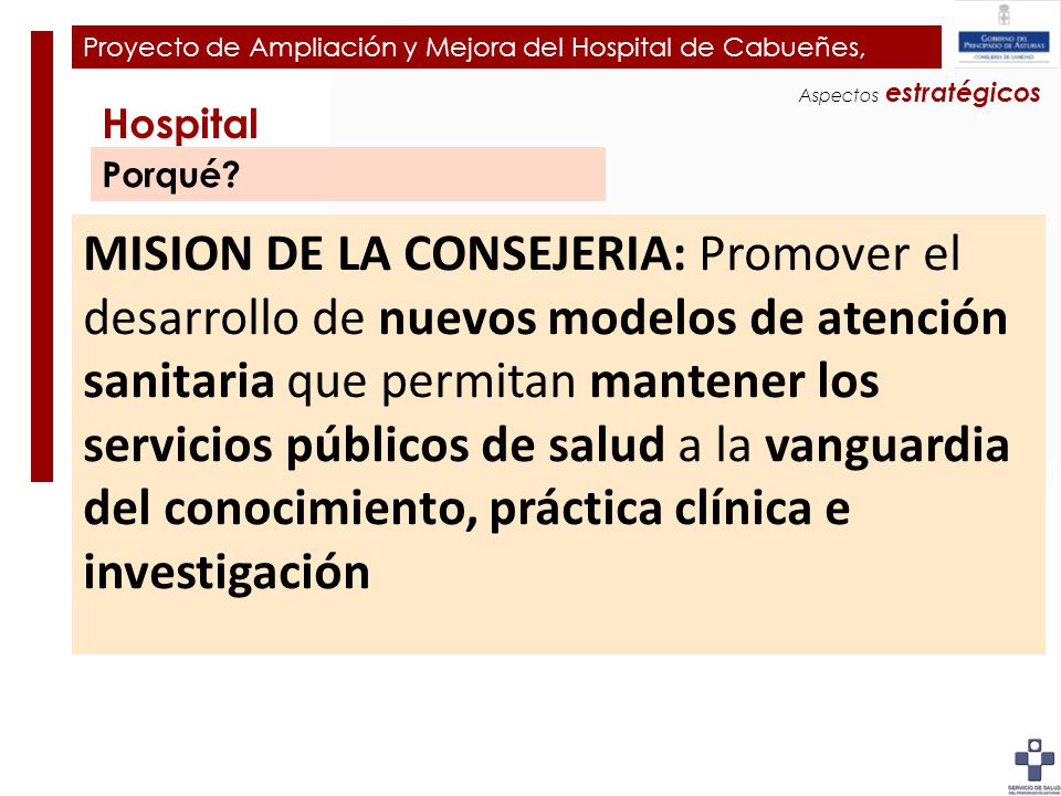 Plan de Ampliación y Mejora del Hospital de Cabueñes