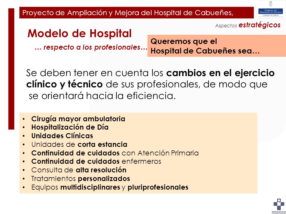 Plan de Ampliación y Mejora del Hospital de Cabueñes