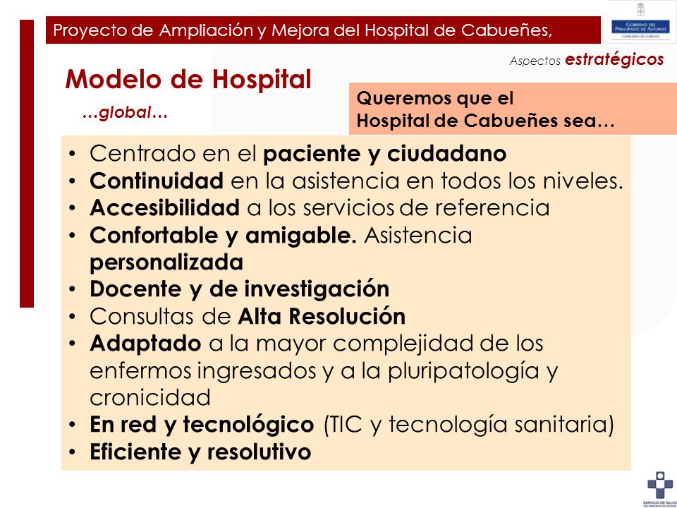 Plan de Ampliación y Mejora del Hospital de Cabueñes