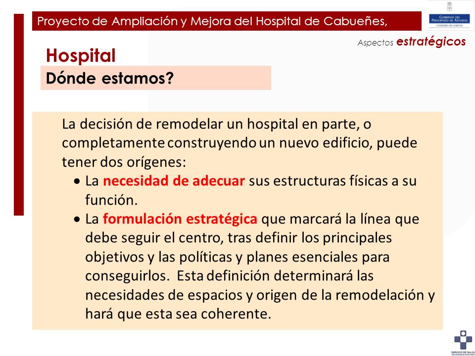 Plan de Ampliación y Mejora del Hospital de Cabueñes