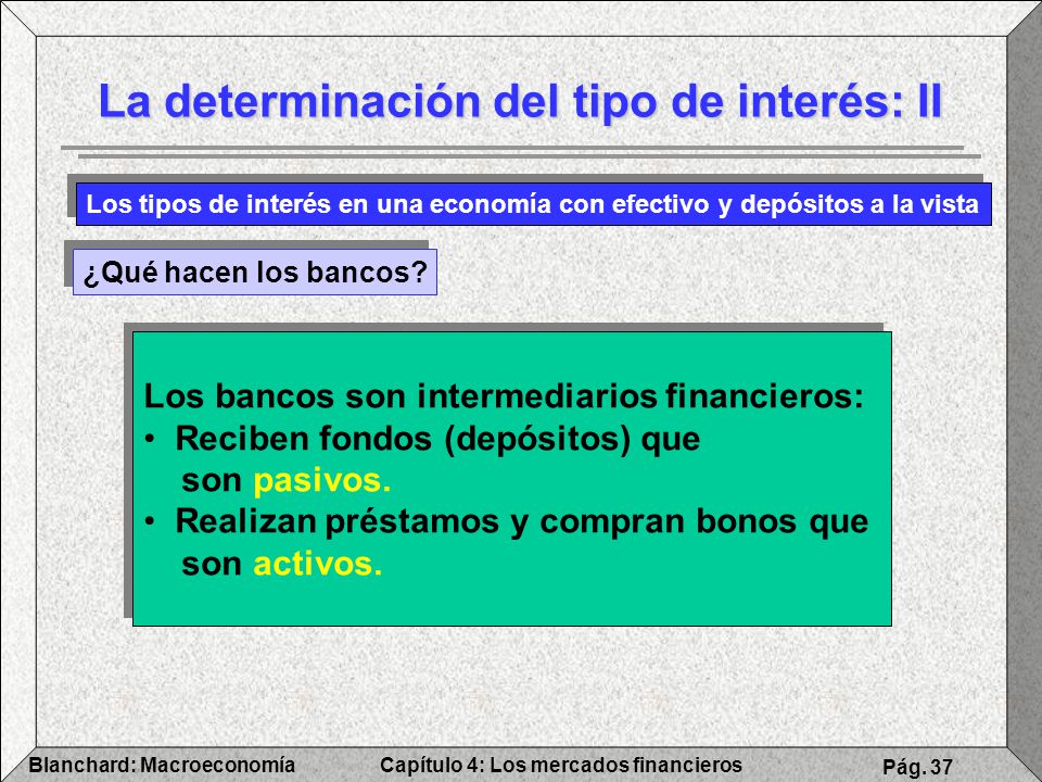 La determinación del tipo de interés: II