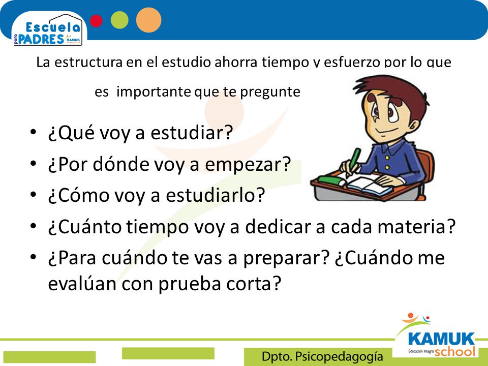 ¿Por dónde voy a empezar ¿Cómo voy a estudiarlo