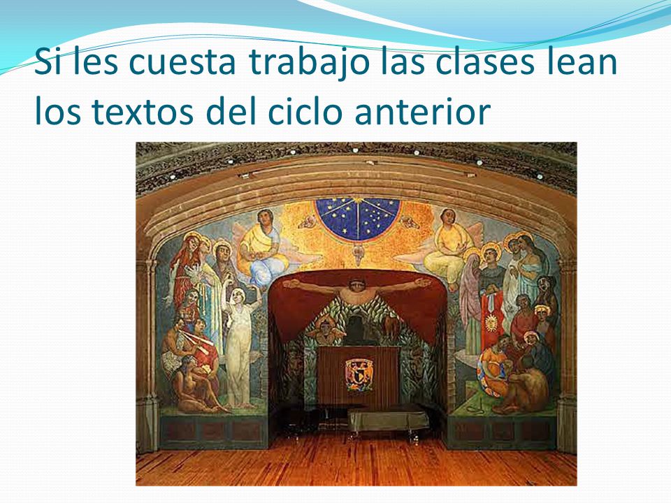 Si les cuesta trabajo las clases lean los textos del ciclo anterior
