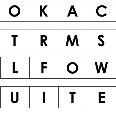 O K A C T R M S L F O W U I T E