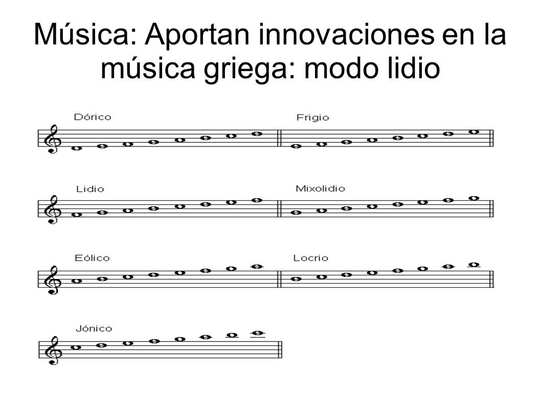 Música: Aportan innovaciones en la música griega: modo lidio