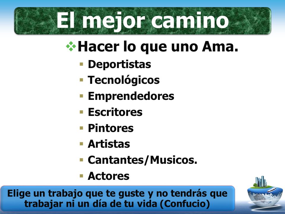 El mejor camino Hacer lo que uno Ama. Deportistas Tecnológicos