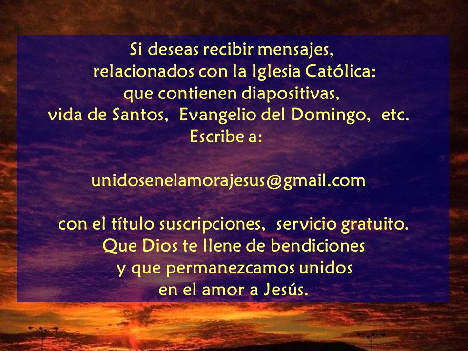 Si deseas recibir mensajes, relacionados con la Iglesia Católica: