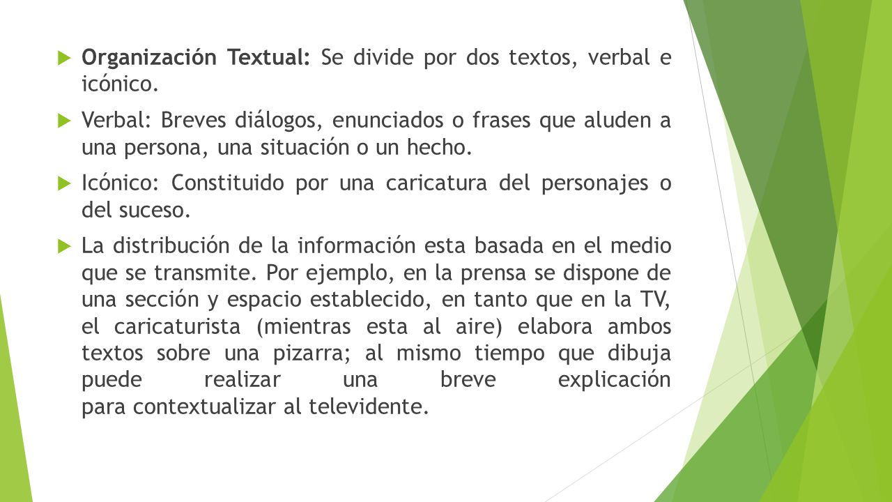 Organización Textual: Se divide por dos textos, verbal e icónico.