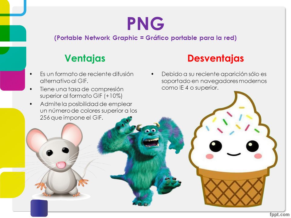 PNG (Portable Network Graphic = Gráfico portable para la red)