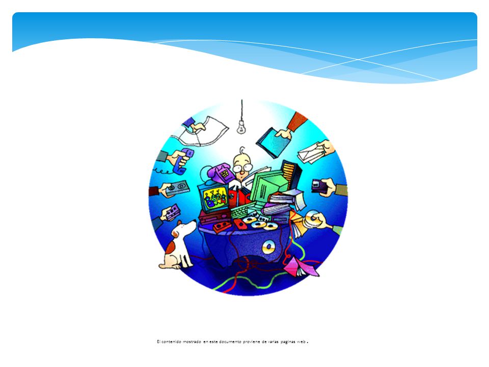 El contenido mostrado en este documento proviene de varias paginas web .