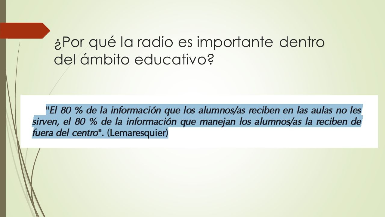 ¿Por qué la radio es importante dentro del ámbito educativo