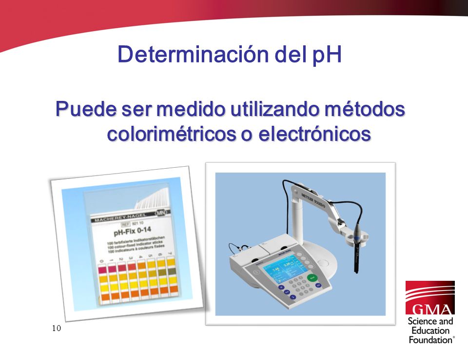 Puede ser medido utilizando métodos colorimétricos o electrónicos