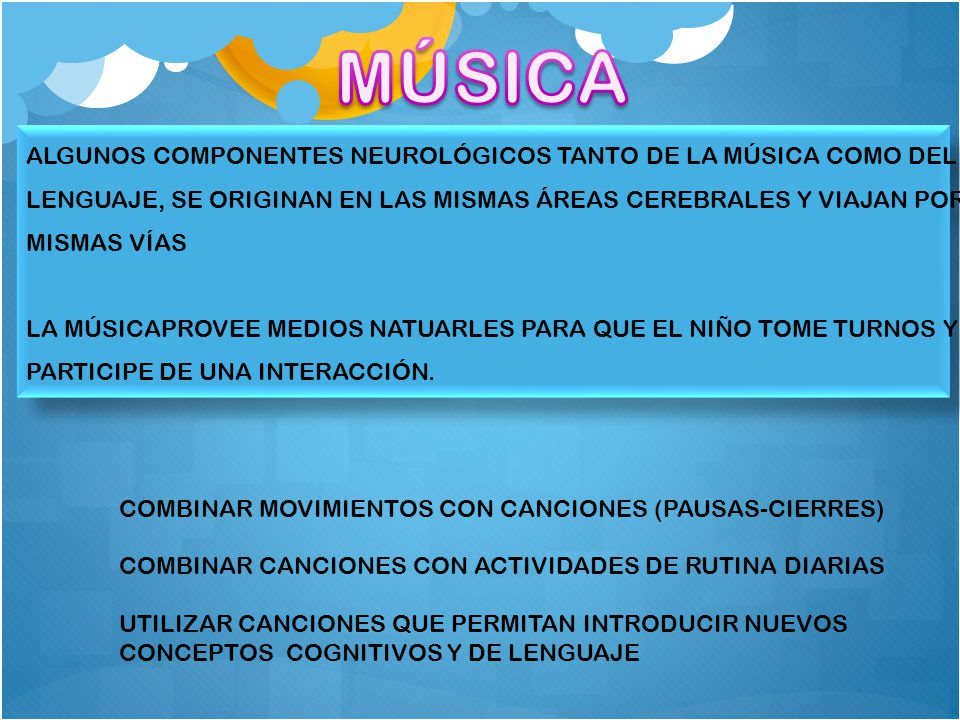 MÚSICA ALGUNOS COMPONENTES NEUROLÓGICOS TANTO DE LA MÚSICA COMO DEL