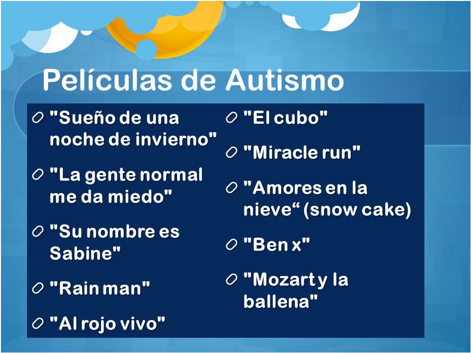 Películas de Autismo Sueño de una noche de invierno El cubo