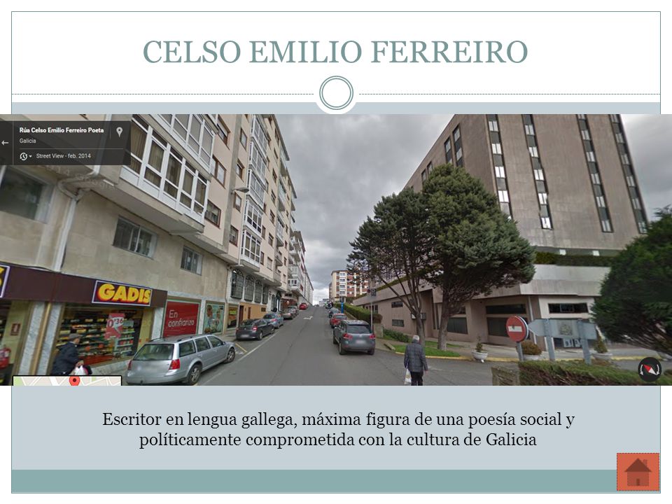 CELSO EMILIO FERREIRO Escritor en lengua gallega, máxima figura de una poesía social y políticamente comprometida con la cultura de Galicia.