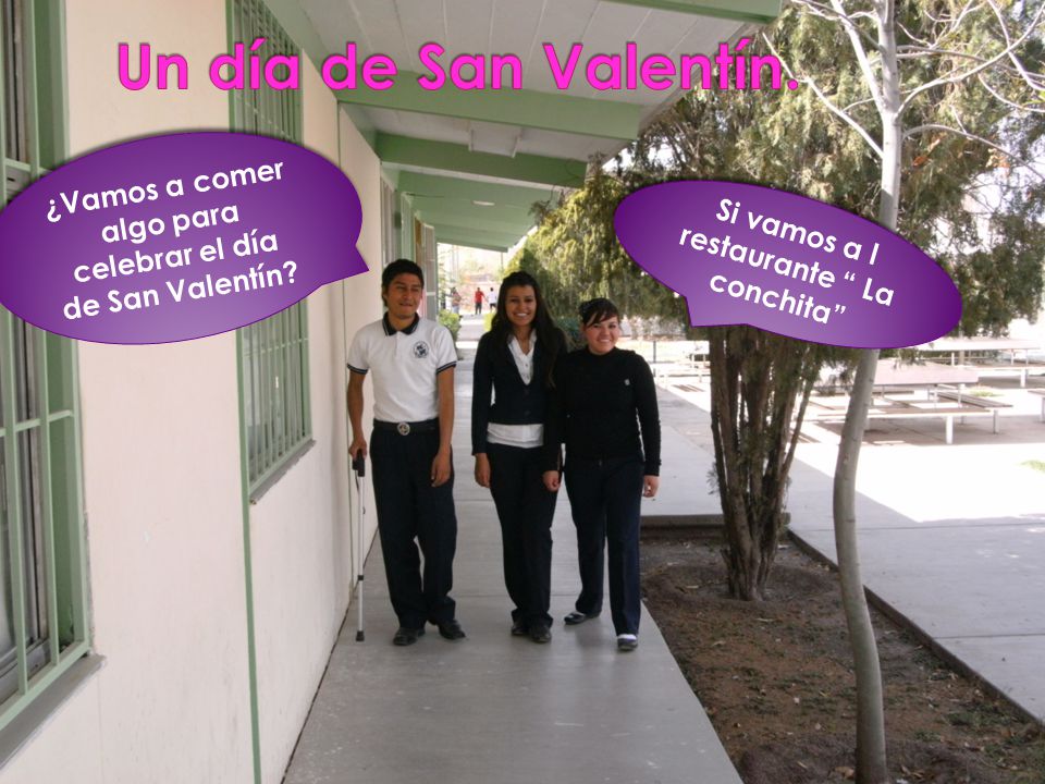 Un día de San Valentín. ¿Vamos a comer algo para celebrar el día de San Valentín.
