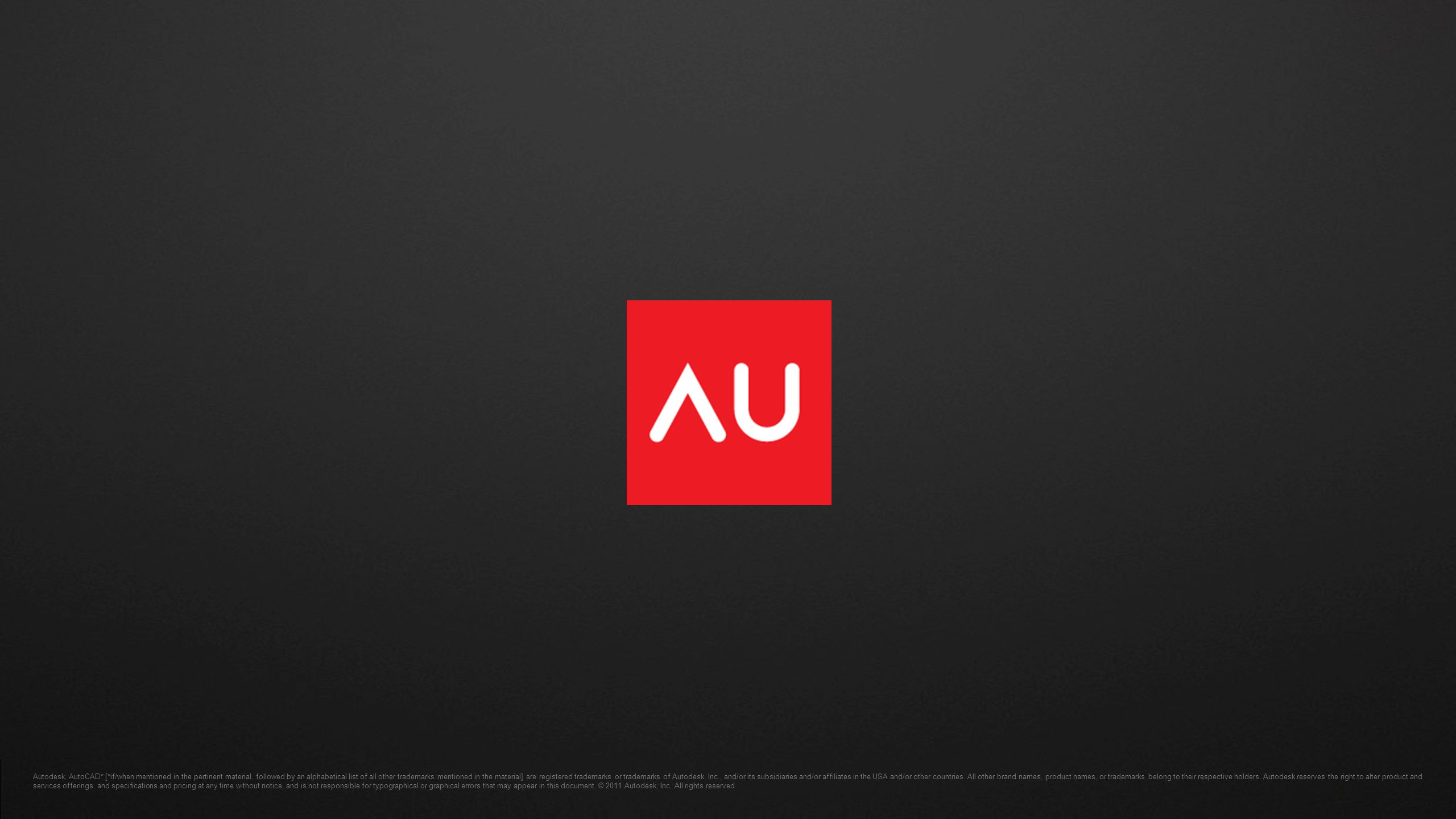 Autodesk, AutoCAD* [*if/when mentioned in the pertinent material, followed by an alphabetical list of all other trademarks mentioned in the material] are registered trademarks or trademarks of Autodesk, Inc., and/or its subsidiaries and/or affiliates in the USA and/or other countries.