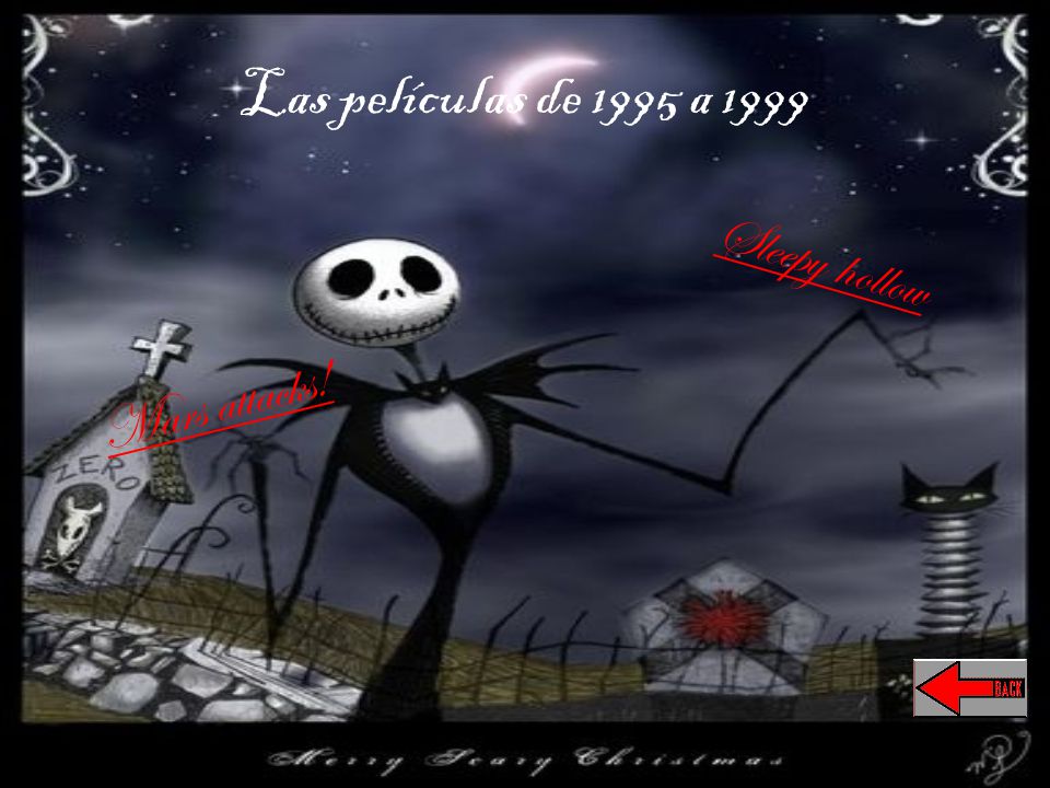 Las películas de 1995 a 1999 Sleepy hollow Mars attacks!
