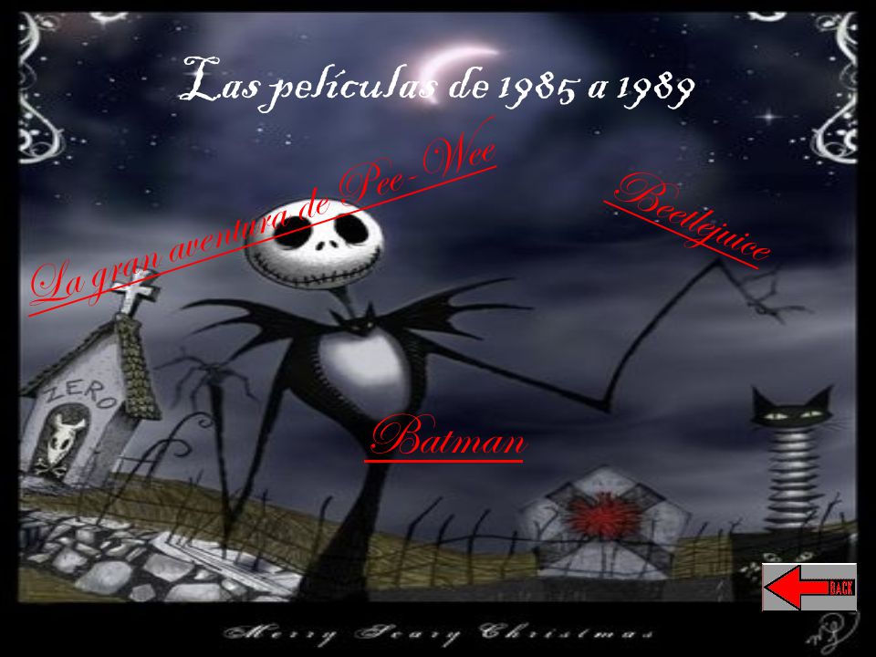 Las películas de 1985 a 1989 Batman La gran aventura de Pee-Wee