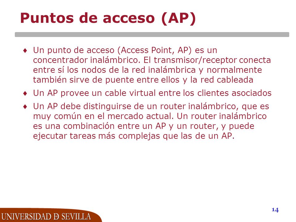 Puntos de acceso (AP)
