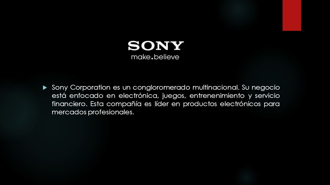 Sony Corporation es un congloromerado multinacional