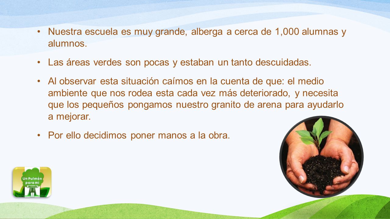 Nuestra escuela es muy grande, alberga a cerca de 1,000 alumnas y alumnos.