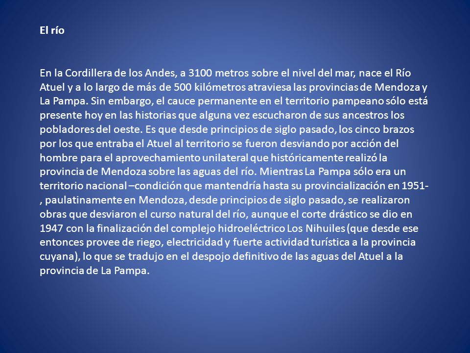 El río