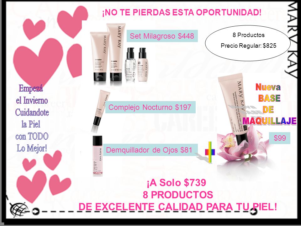 ¡NO TE PIERDAS ESTA OPORTUNIDAD! DE EXCELENTE CALIDAD PARA TU PIEL!