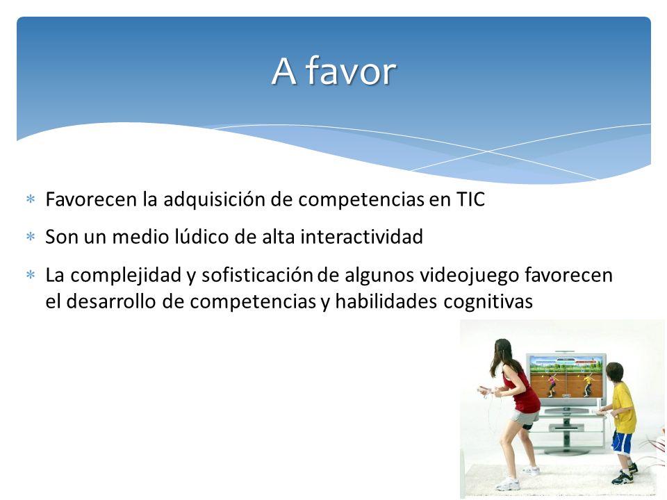 A favor Favorecen la adquisición de competencias en TIC
