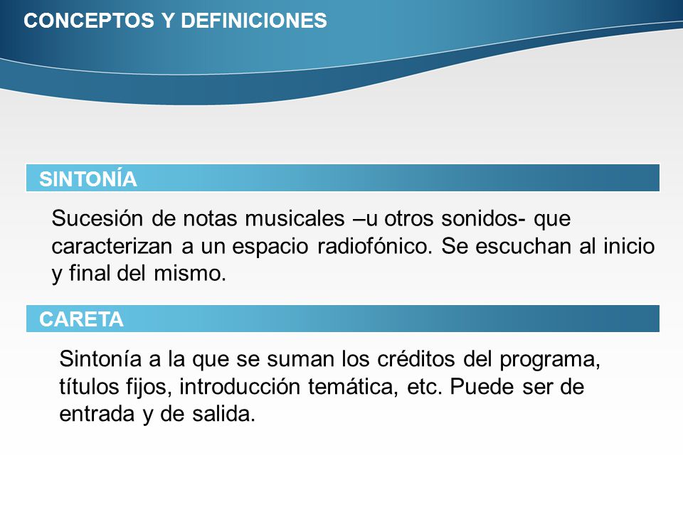 CONCEPTOS Y DEFINICIONES