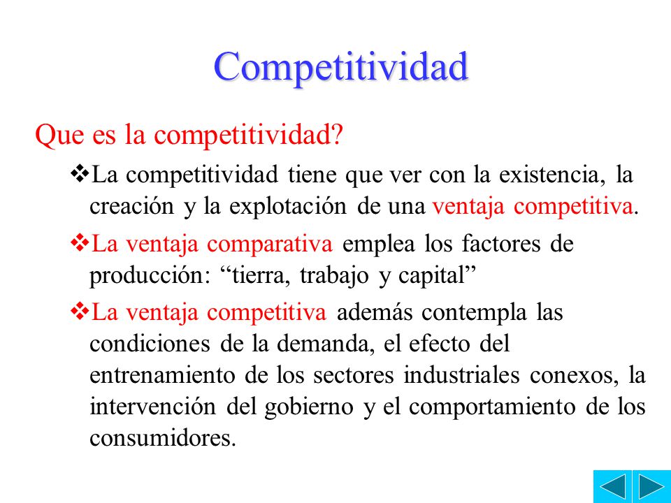 Competitividad Que es la competitividad