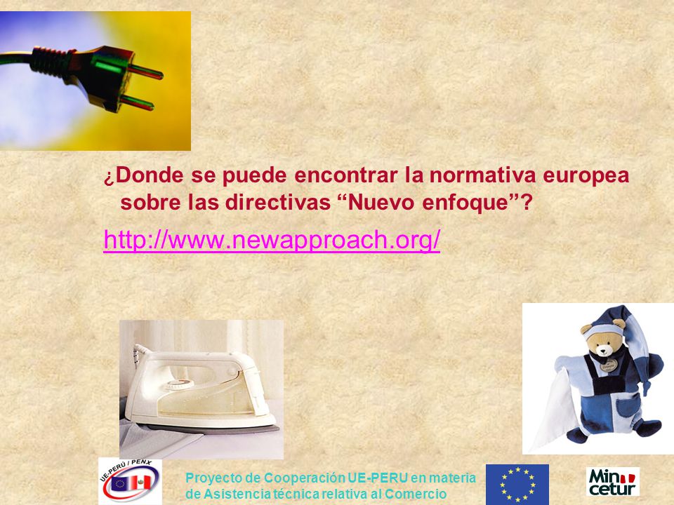 ¿Donde se puede encontrar la normativa europea sobre las directivas Nuevo enfoque