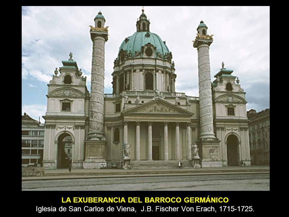 LA EXUBERANCIA DEL BARROCO GERMÁNICO Iglesia de San Carlos de Viena, J