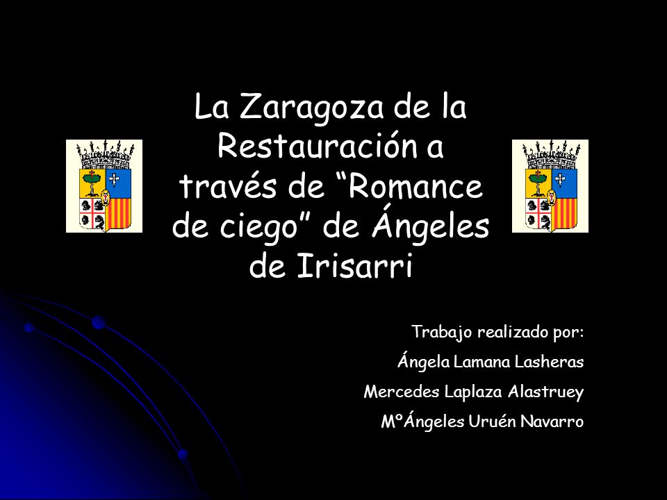 La Zaragoza de la Restauración a través de Romance de ciego de Ángeles de Irisarri