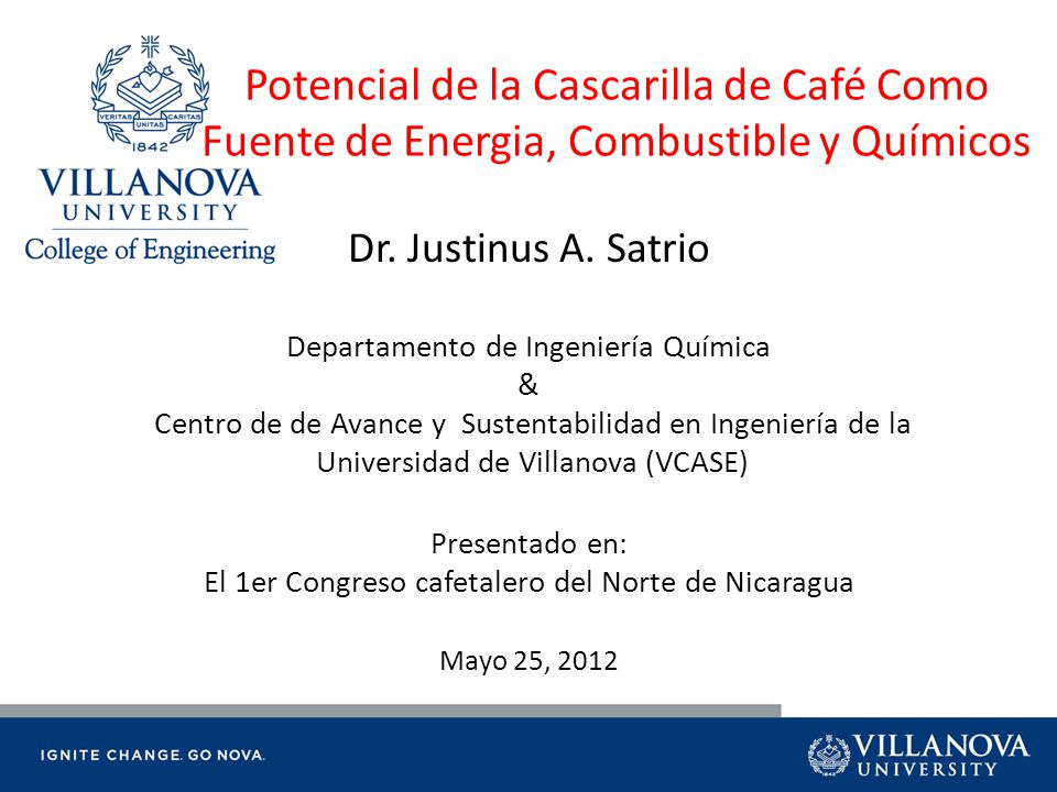Potencial de la Cascarilla de Café Como Fuente de Energia, Combustible y Químicos