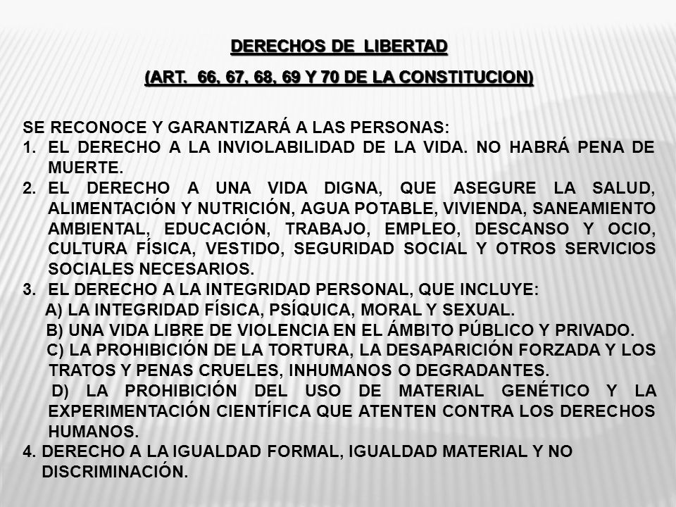 (ART. 66, 67, 68, 69 Y 70 DE LA CONSTITUCION)