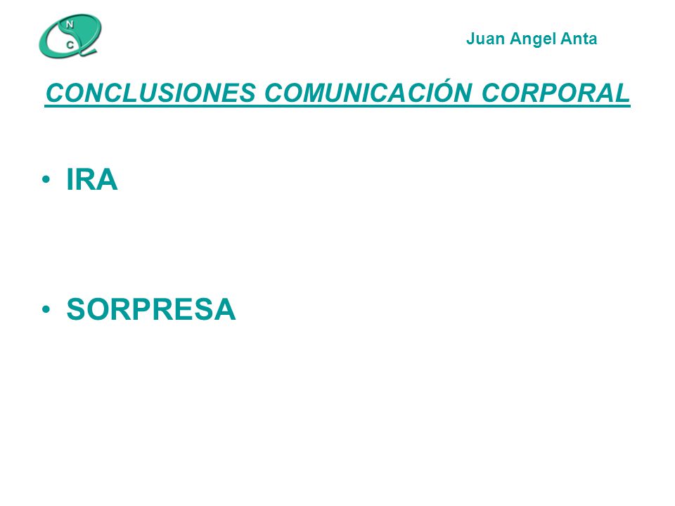 CONCLUSIONES COMUNICACIÓN CORPORAL