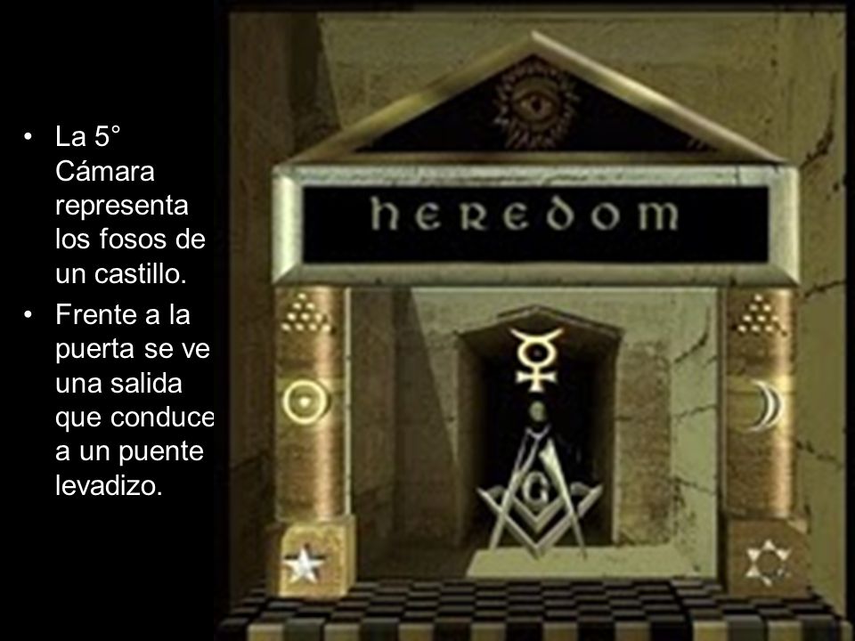 La 5° Cámara representa los fosos de un castillo.