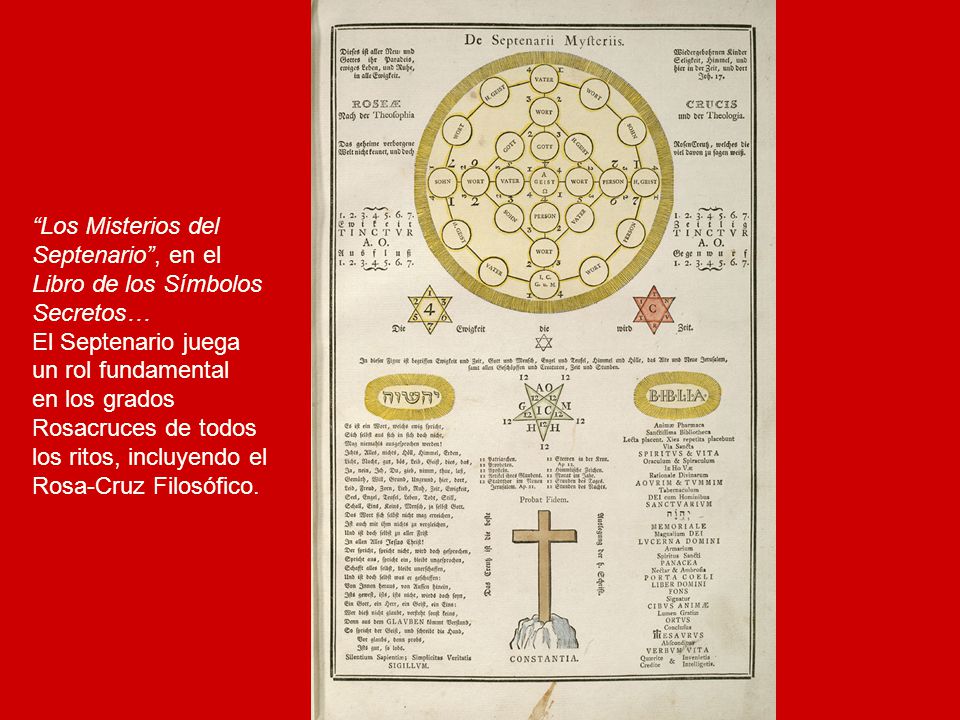 Los Misterios del Septenario , en el. Libro de los Símbolos. Secretos… El Septenario juega. un rol fundamental.