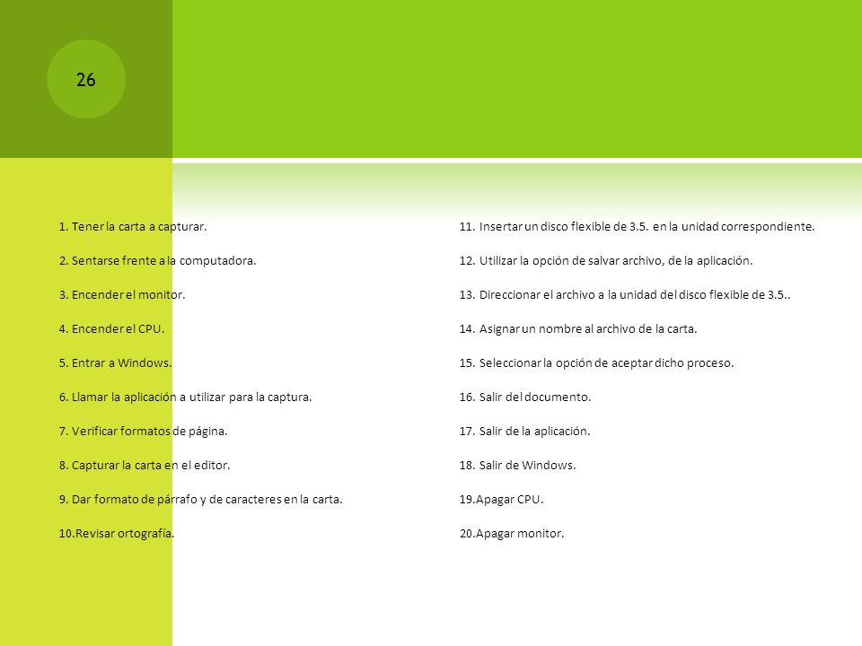1. Tener la carta a capturar. 2. Sentarse frente a la computadora. 3
