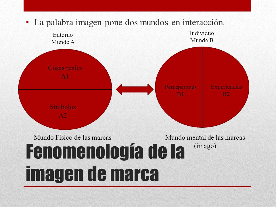 Fenomenología de la imagen de marca