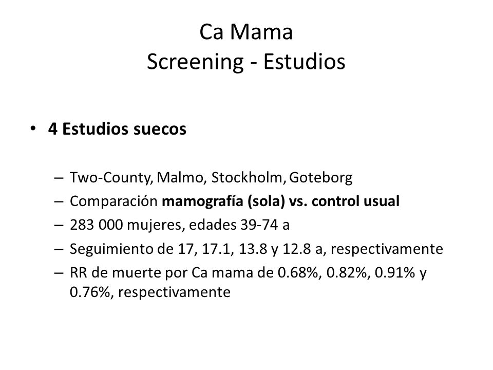 Ca Mama Screening - Estudios